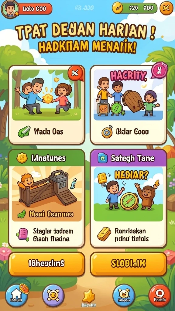 Karakter-karakter unik dari permainan tradisional Aceh.