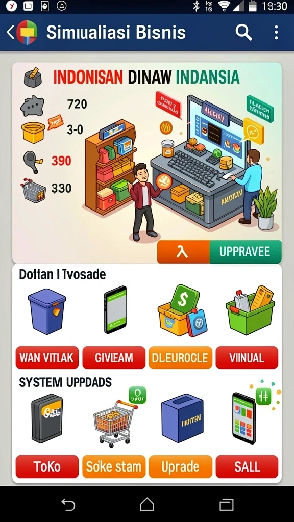 Tampilan grafis DAX69 yang menawan.