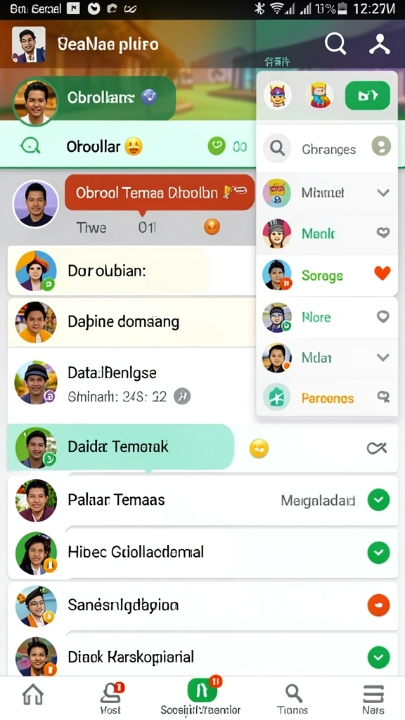 Tampilan antarmuka yang menarik dan user-friendly.