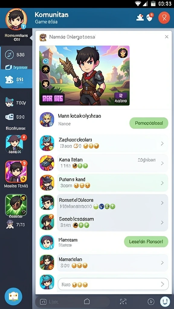 Tampilan antarmuka yang user-friendly dan menarik.