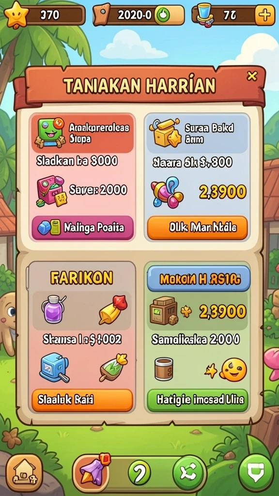 Tampilan awal yang menarik dan mudah dimengerti.