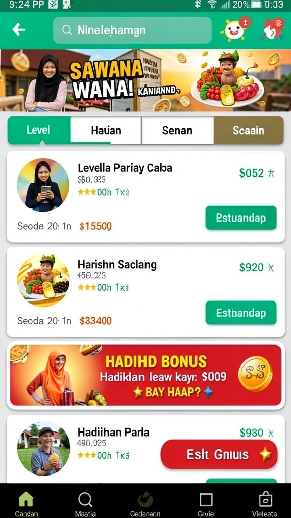 Tantangan seru yang selalu hadir setiap hari.