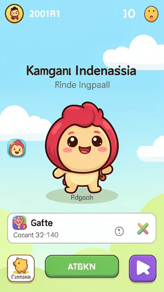 Sistem kompetisi yang seru antara teman dan pemain dunia.