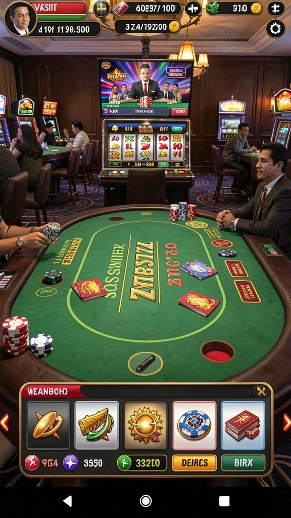 Screenshot ini menunjukkan variasi permainan slot yang tersedia.
