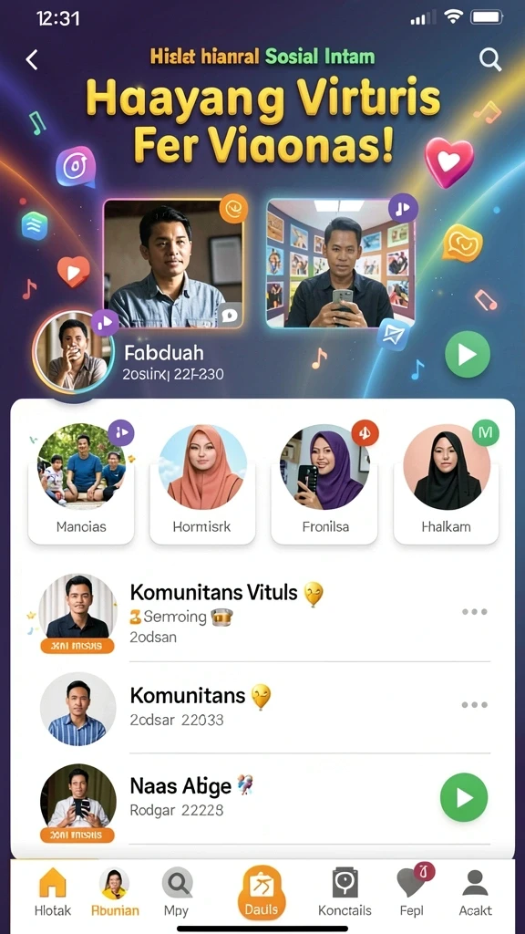 Karakter-karakter unik yang bisa dipilih oleh pemain.