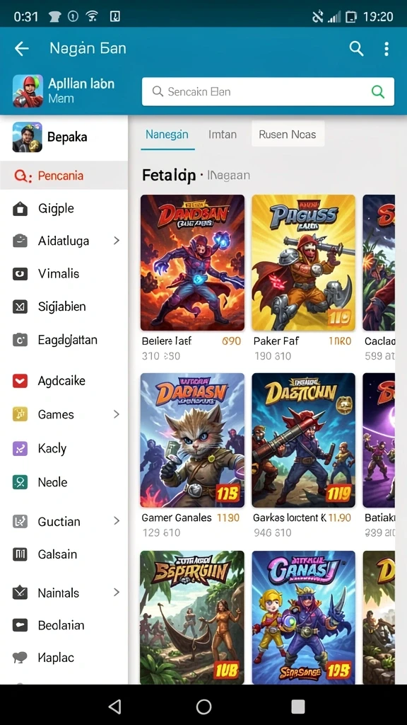 Tampilan antarmuka yang menarik dan user-friendly.