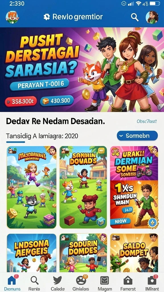 Tampilan antarmuka yang modern dan menarik.