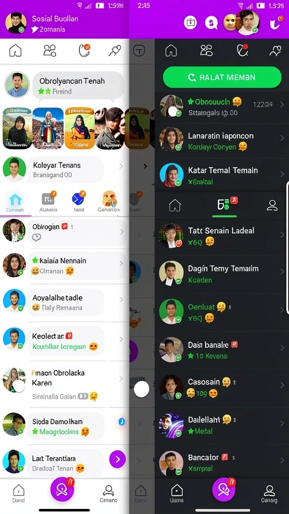 Tampilan antarmuka yang user-friendly dan menarik.