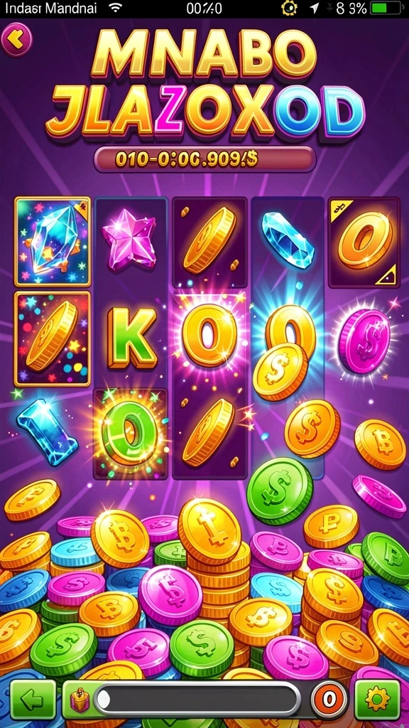 Tampilan utama aplikasi REJEKIGAMES yang menarik dan intuitif.