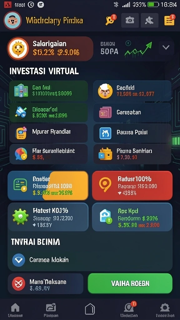 Grafis yang memukau dan penuh warna.
