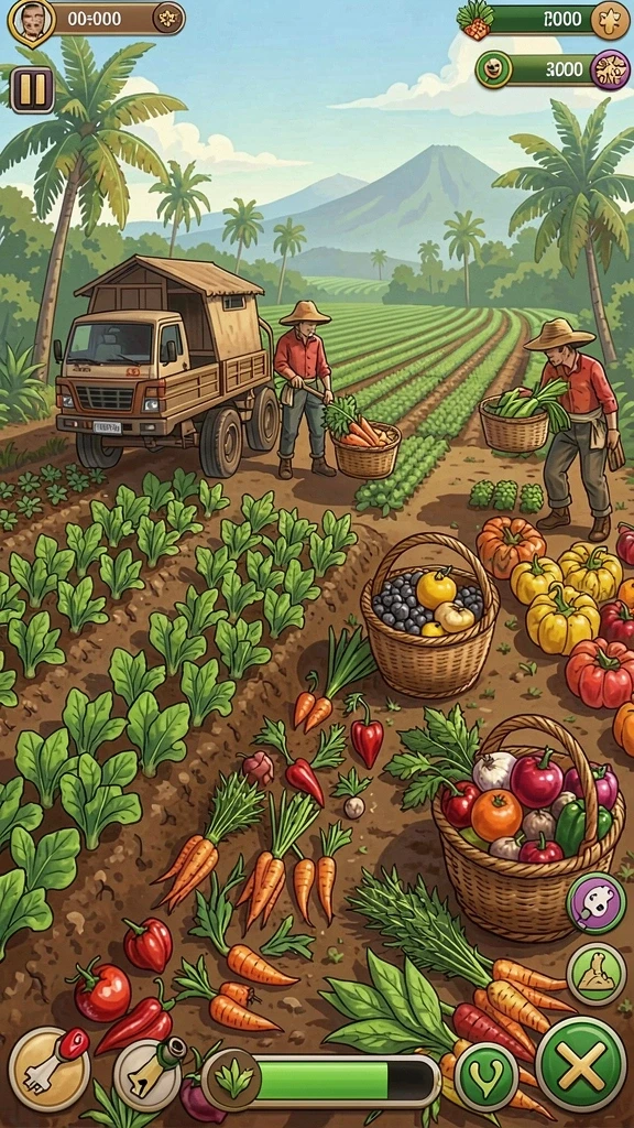 Pemandangan indah dari dunia fantasi yang menakjubkan.