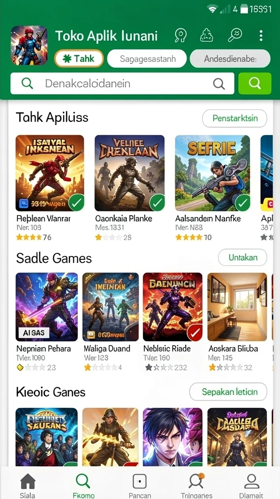 Beragam mode permainan yang menantang dan menyenangkan.
