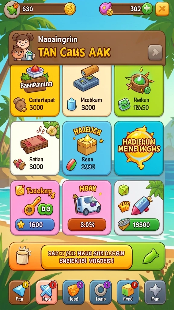 Fitur permainan yang beragam dan menarik.
