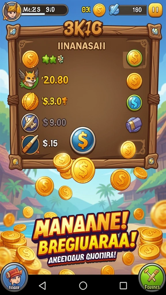 Menu permainan yang beragam dan menarik.